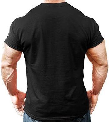 Monsta Clothing, Футболка Men's Bodybuilding Workout Gym T-Shirt, Черный (L)
