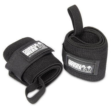 Gorilla Wear Wrist Wraps BASIC Black &mdash; чорні кистьові бинти