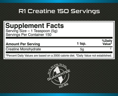 Rule One Proteins, R1 Creatine, 370 грам*