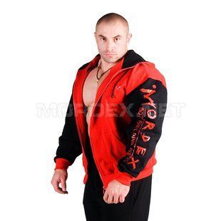 Mordex, Толстовка теплая New Line Euro Gym (MD1416-7), Красный/Черный ( M )