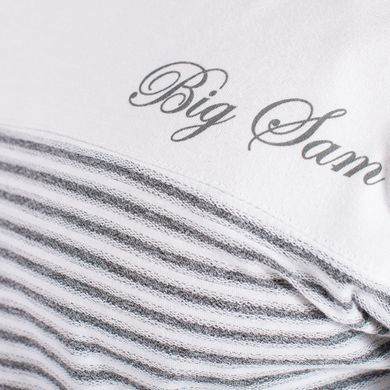 Big Sam, Футболка-Размахайка(Bodybuilding Mens Towel Gym Rag Top ) Серый\Белый ( L )