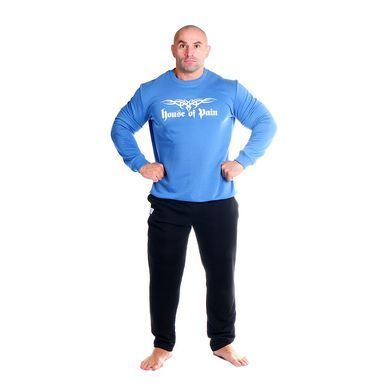 House of Pain, Реглан Sleeve Hoodie (MD7049-1)- Blue ( L )