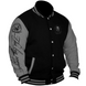 Silberr&uuml;cken College-Jacke "Gorilla Biker GB47 All For One" &ndash; Black (XL)