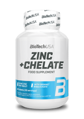 Biotech USA, Микроэлемент Zinc + Chelate – цинк в хелатной форме (60 таблеток)