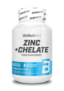 Biotech USA, Микроэлемент Zinc + Chelate – цинк у хелатній формі ( 60 таблеток)