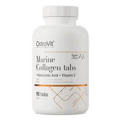 OstroVit, Колаген Collagen Marine with Hyaluronic Acid and Vitamin C, 90 таблеток
