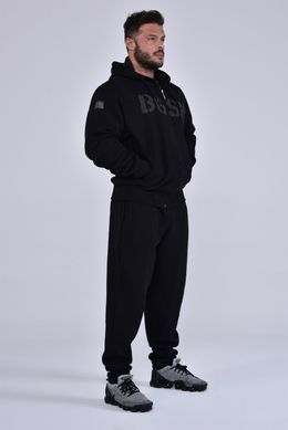 Big Sam, Кофта с капюшоном на замке Men's Winter Hooded Warm Jacket (BS3629), Черная ( XXXL )