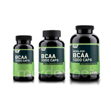 Optimum Nutrition, Бцаа BCAA 1000 Caps Mega-Size, 400 капсул, 400 капсул