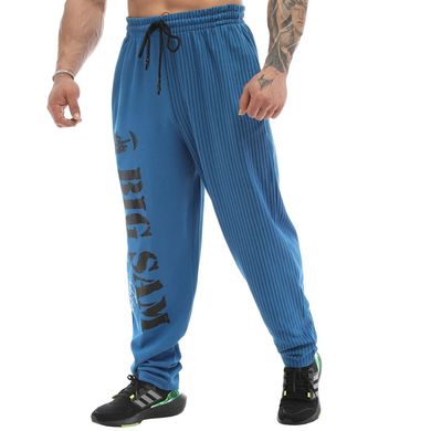 Big Sam, Штаны спортивные зауженные Extreme Body Pantolon Pro Bodybuilding 1175 Синие ( S )