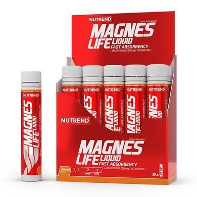 Nutrend, Магній + вітамін B6 Magneslife Liquid, упаковка (10*25мл)