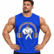 Мужская майка для бодибилдинга T. Micheal Body Building Gear синяя M