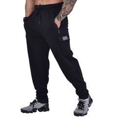 Big Sam, Штаны спортивные зауженные (Cargo Baggy Body Pants BGSM 1289) Черные ( M )