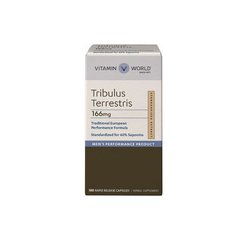 Vitamin World, Tribulus Terrestris 166 mg 60% Saponins, 180 капсул, 180 капсул