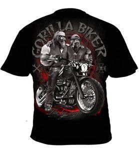 Silberr&uuml;cken T-Shirt Gorilla Biker Gorilla Brothers GB64N &mdash; Black (XL)