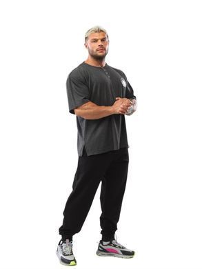 Big Sam, Футболка-Розмахайка (Mens Oversize Gym T-shirt BS2823) Сірий ( M )