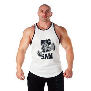BigSam, Майка 2295 Muskelshirt Белая ( S )