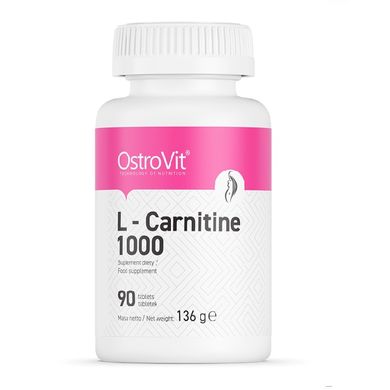 OstroVit, Карнитин L-Carnitine 1000, 90 таблеток, 90 таблеток
