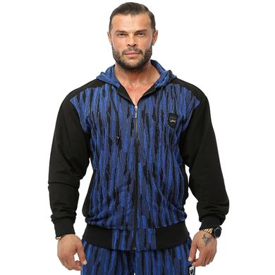 Big Sam, Кофта з капюшоном на замку (Men's Hooded Winter Towel Jacket 3632) Blue\Black ( M )