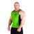 NPC Wear (USA), Майка Interlock Ribbed Tank Top(MD7609-5), Черно-Зеленая ( L )