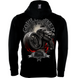 Silberr&uuml;cken Herren Premium Kapuzenjacke "Gorilla Biker" (GB51) &ndash; Black (XL)