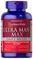 Puritans Pride, Вітаміни Ultra Man Max, (90 таблеток)