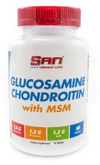 SAN Nutrition, Для суглобів і зв'язок Glucosamine Chondroitin MSM 90 таб