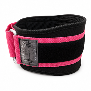 Пояс атлетический неопреновый HOP Pink Steel розово-черный, XS