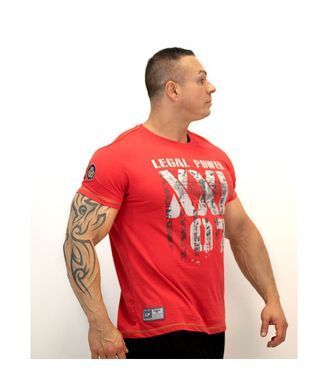 LegalPower, Футболка для бодібілдингу (XXL 97 Eagle), червона ( M )