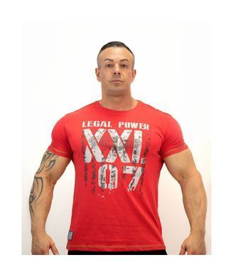 LegalPower, Футболка для бодібілдингу (XXL 97 Eagle), червона ( M )