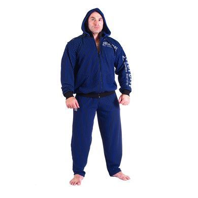 Mordex, Кофта с капюшоном на замке (MD3690-13) черный/синий ( XL )