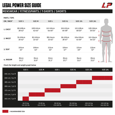 LegalPower, Футболка для бодібілдингу (XXL 97 Eagle), червона ( M )