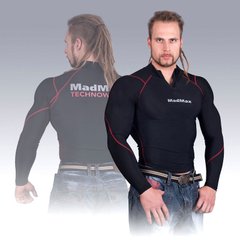 MadMax, Реглан Compression Long Sleeve Top with Zip Red