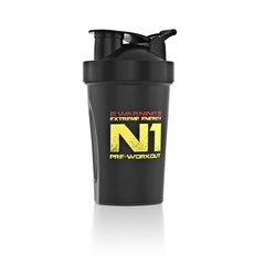 Nutrend, Спортивный шейкер Shaker Classic N1 Logo, Black 400 мл