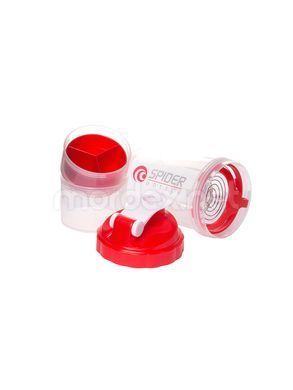 SpiderBottle, Спортивный шейкер Spider Bottle Mini2Go Neon Series Clear Red, 650 мл