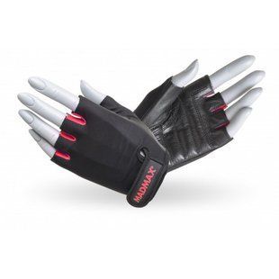 MadMax, Перчатки спортивные женские Rainbow MFG 251 Black/ Ribine Red ( M )