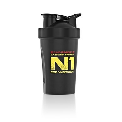 Nutrend, Спортивный шейкер Shaker Classic N1 Logo, Black 400 мл