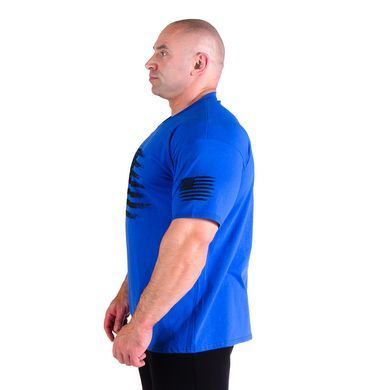 Hard Power(USA), Футболка бесшовная Flag-Logo(Oversized MD7491-8), Blue ( L )
