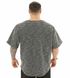 Big Sam, Футболка-Размахайка(Men's Textured Knitted Oversize Rag Top T-shirt BGSM 3323) Серый\Черный ( XXL )