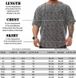 Big Sam, Футболка-Розмахайка(Men's Textured Knitted Oversize Rag Top T-shirt BGSM 3323) Сірий\Чорний ( M )