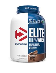 Dymatize Athletic Nutrition, Протеин Elite 100% Whey, 2300 грамм Насыщенный шоколад