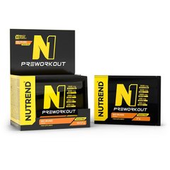 Nutrend, Предтренік N1 Pre-Workout (10 пакетів по 17 грам) Червоний апельсин