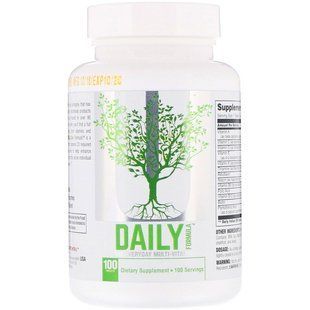Universal Nutrition, Вітаміни Daily Formula, 100 таблеток