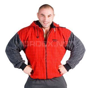 Mordex, Толстовка теплая New LIne Delarosa(MD1422-1), Красный/Серый ( M )