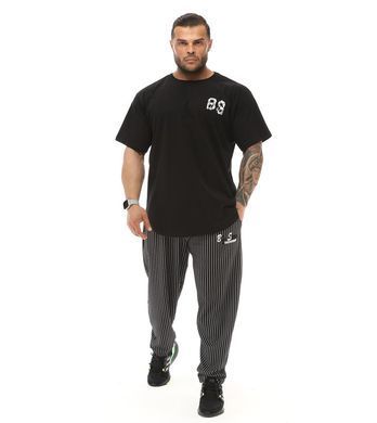 Big Sam, Футболка-Размахайка (Men's Oversize T-shirt 3340-Black&White) Чорний ( XL )