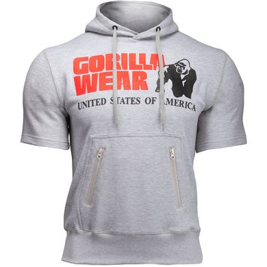 Gorilla Wear, Світшот-футболка з капішоном Boston Short Sleeve Hoodie Gray ( XXXL )