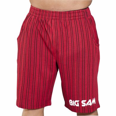 Big Sam, Шорты спортивные для бодибилдинга 1374 Красные-черные (S)
