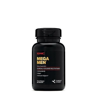 GNC, Витамины Mega Men Timed-release 90 таблеток, 90 таблеток