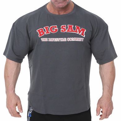 Big Sam, Размахайка Coach Training T-shirt Anthracite 3110, Антрацит, M