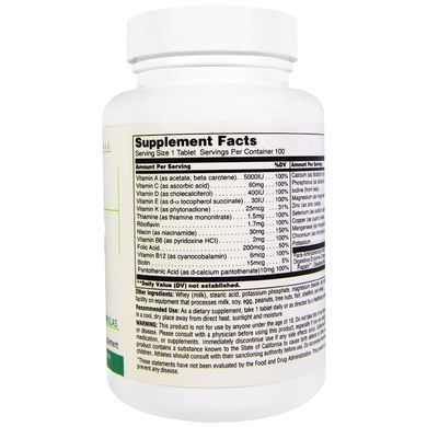 Universal Nutrition, Витамины Daily Formula, 100 таблеток