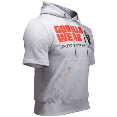 Gorilla Wear, Світшот-футболка з капішоном Boston Short Sleeve Hoodie Gray ( XL )